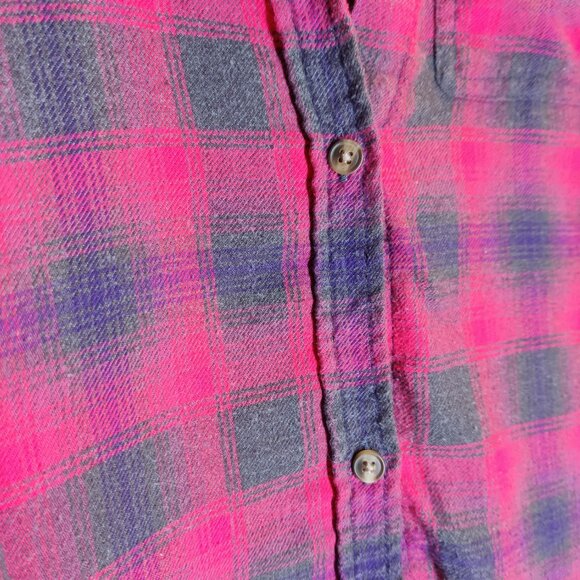 American Eagle Outfitters Soft Boyfriend Fit Flannel Shirt Medium - Picture 5 of 7